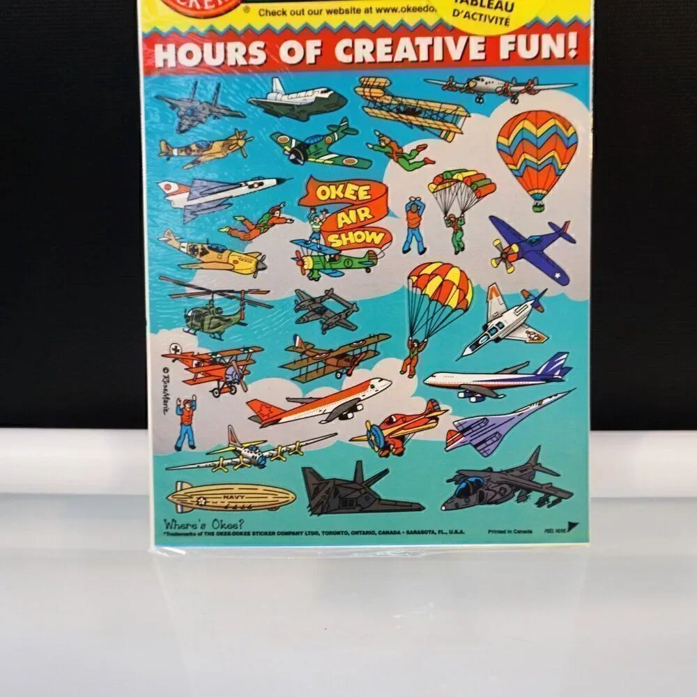 Okee Airshow Okee Dokee Stickers Party Favors Activity Boards Reusable